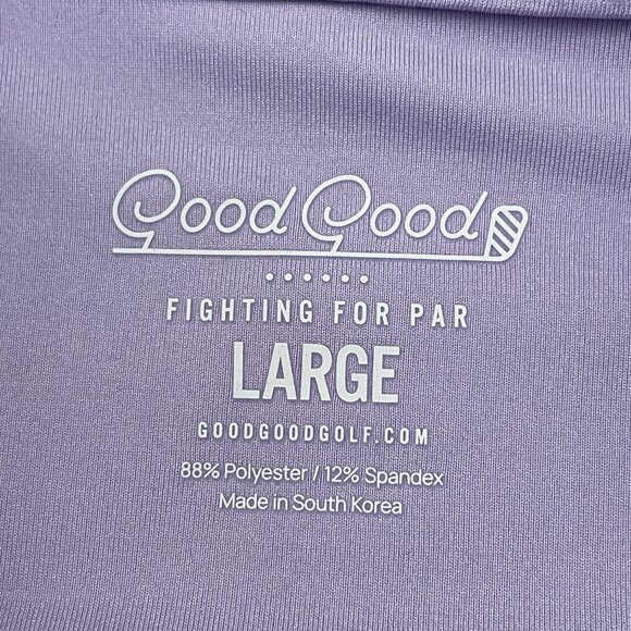 Good Good Golf Polo Shirt Mens Large Violet Fighting for Par - Picture 6 of 8
